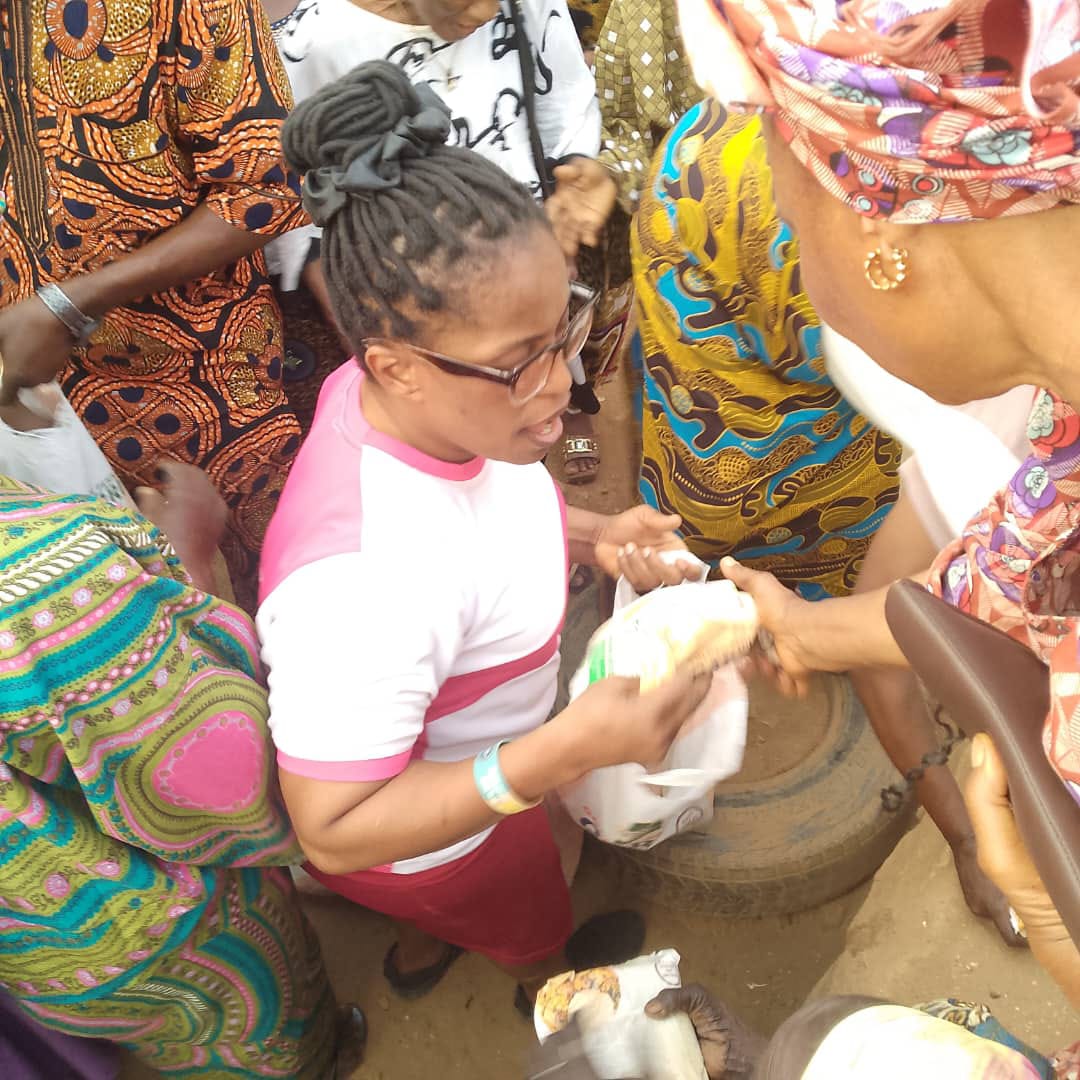 Volunteers during community outreach